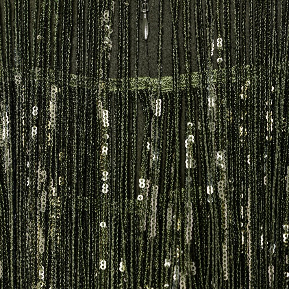 NWT ZARA WOMAN FW25 ZW COLLECTION LIMITED EDITION FRINGED SEQUIN SKIRT